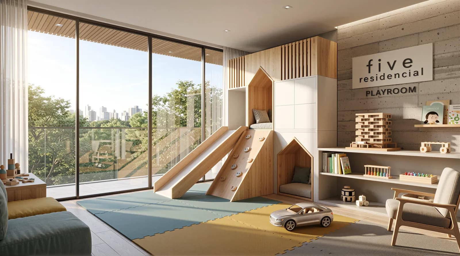 Five Residencial: Imagem 3D produzida pela Luven