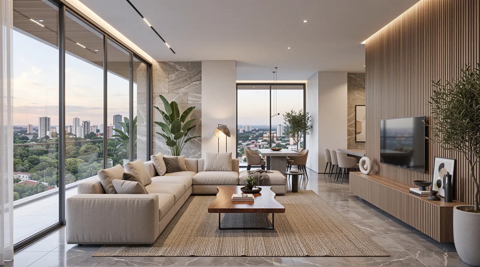 Five Residencial: Imagem 3D produzida pela Luven