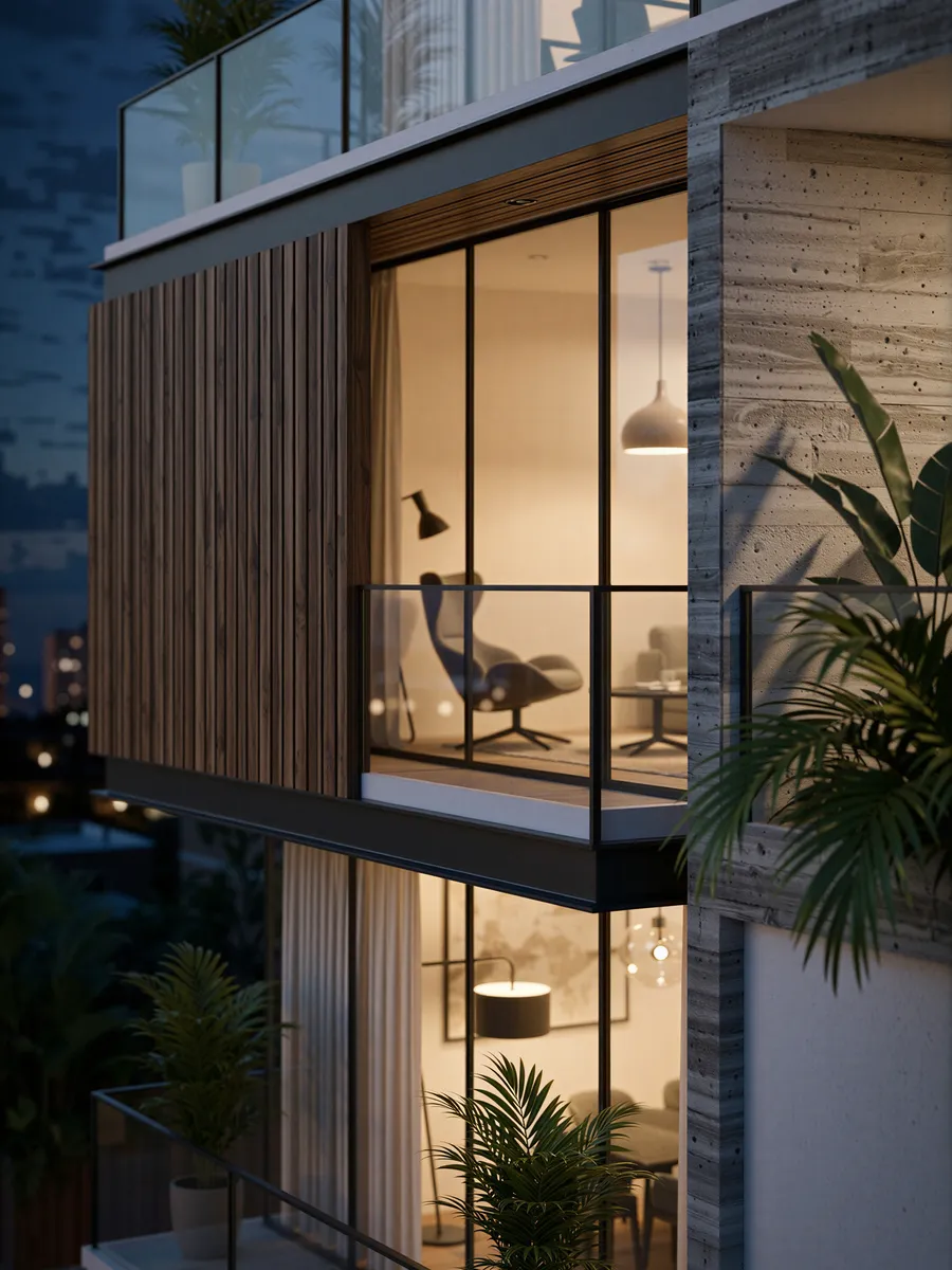 Five Residencial: Imagem 3D produzida pela Luven